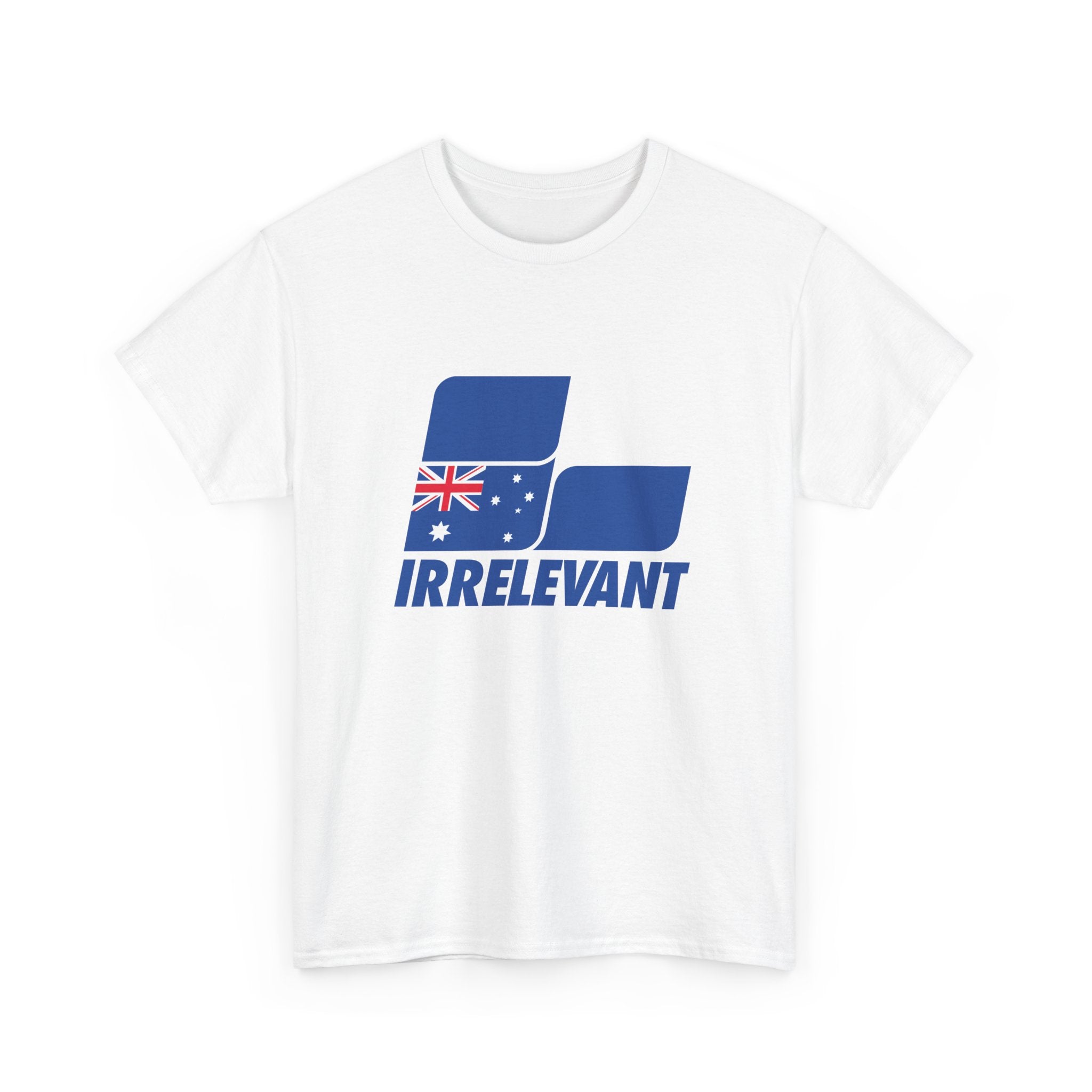 'Irrelevant' Unisex Heavy Cotton Tee  Australia Design