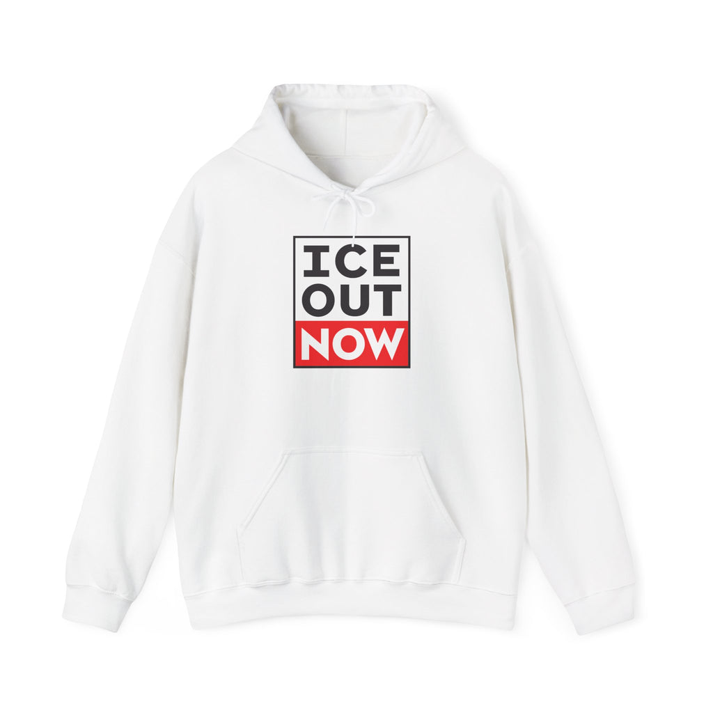 Official ICE OUT NOW Hoodie — Bold Minimalist Graphic Pullover